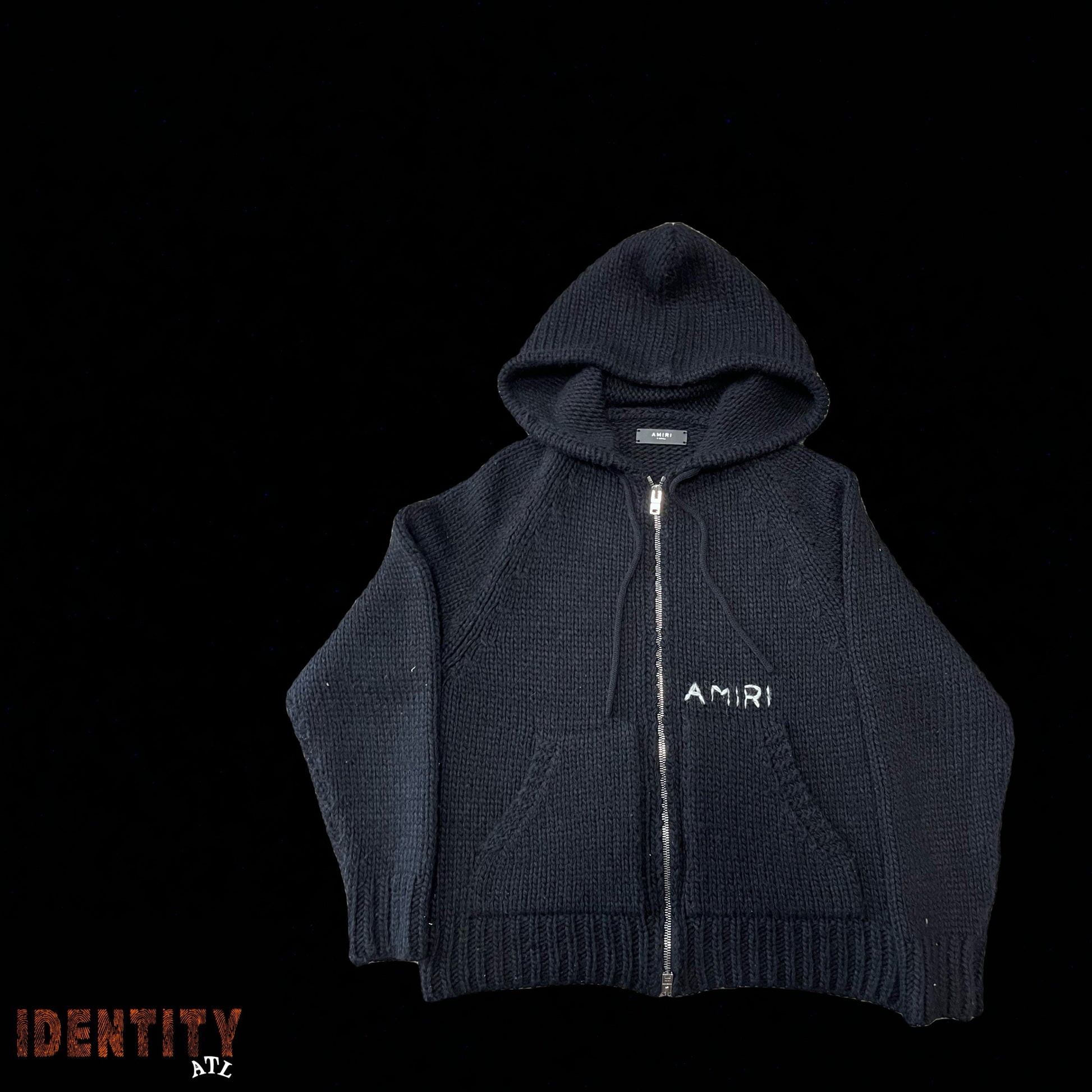 Amiri Knit ZipUp Black