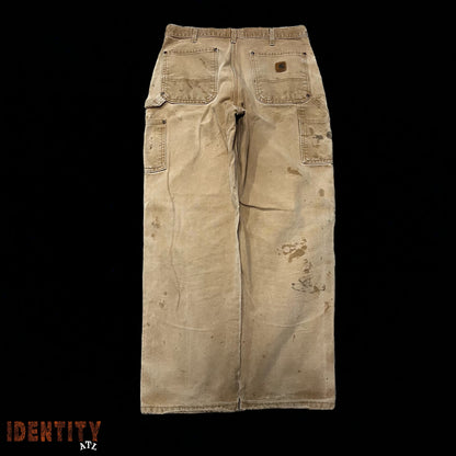 Vintage Carhartt Double Knee Distress Tan Pants