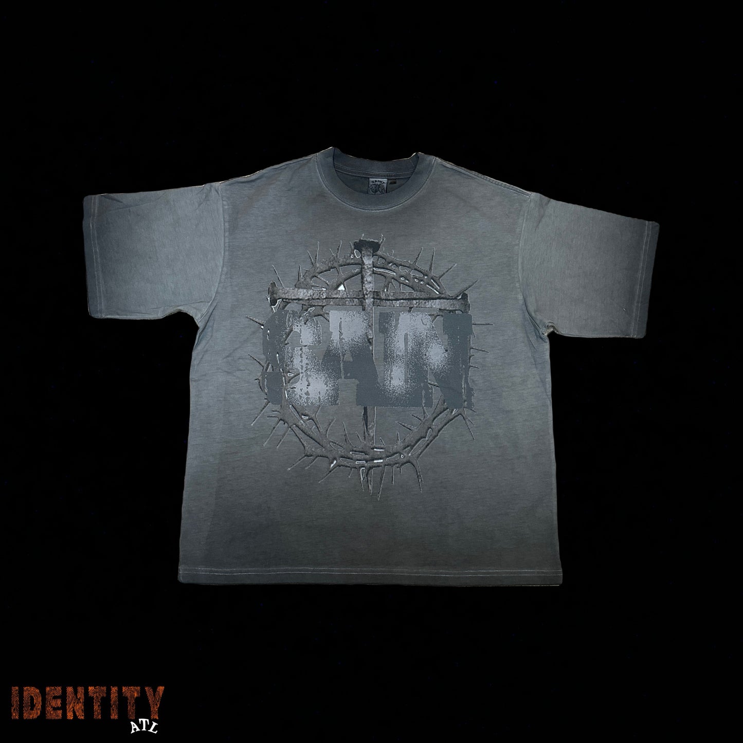 SAINT VANITY SAINT TEE DARK GREY