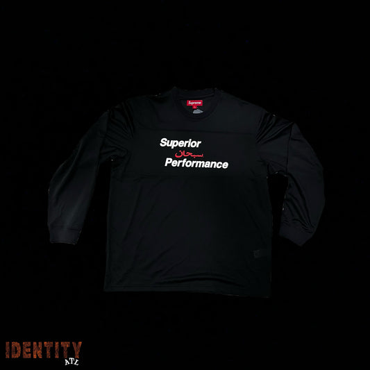 Supreme Arabic Mesh L/S Top Black