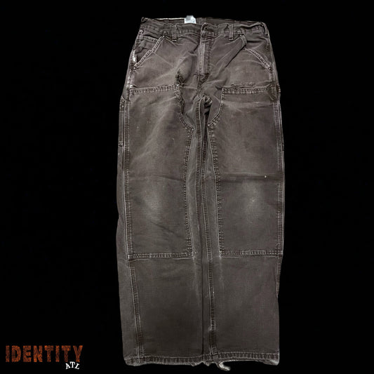 Vintage Carhartt Double Knee Brown Washed Disteress Pants