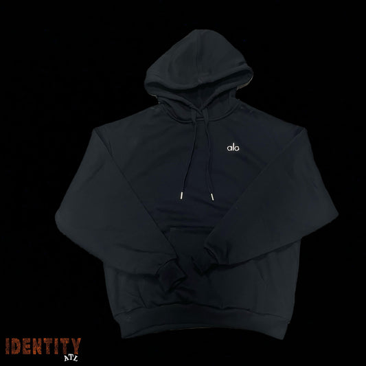 Alo Yoga Accolade Cotton-Blend Hoodie Black