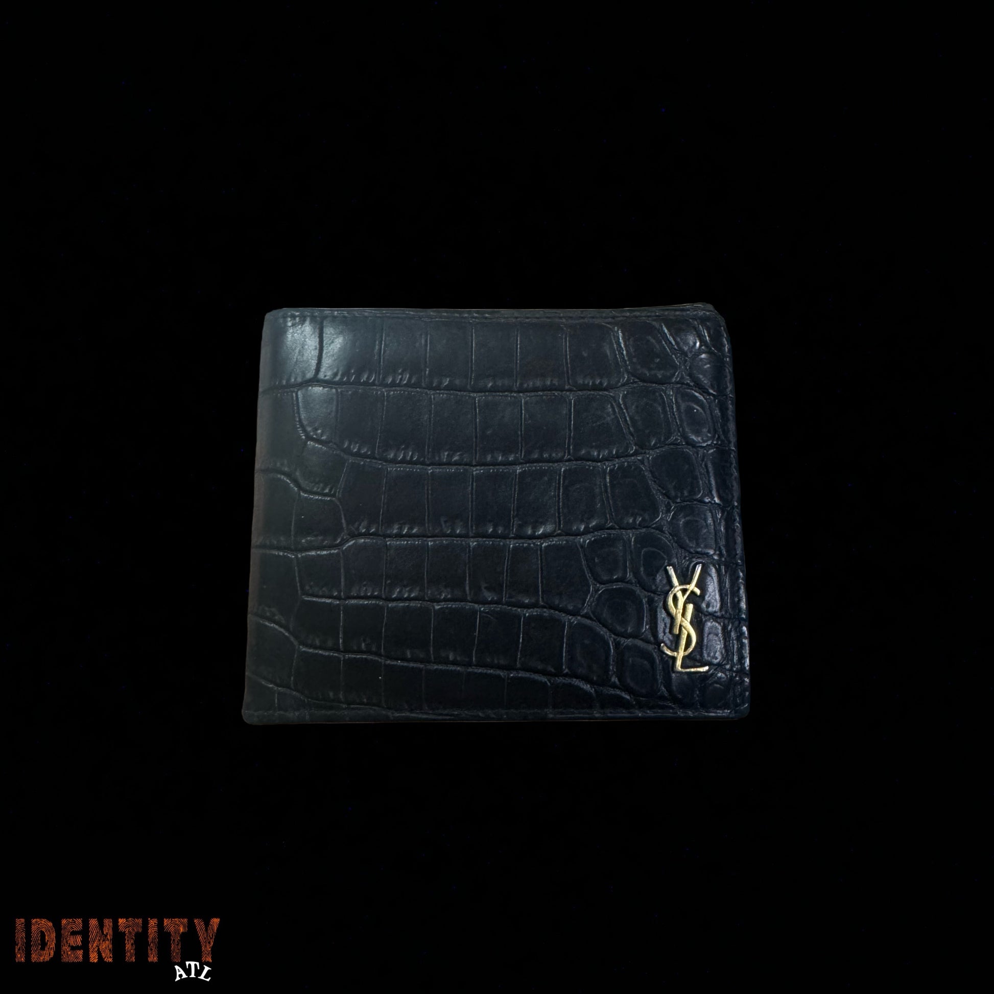 YSL Black Crocodile Wallet