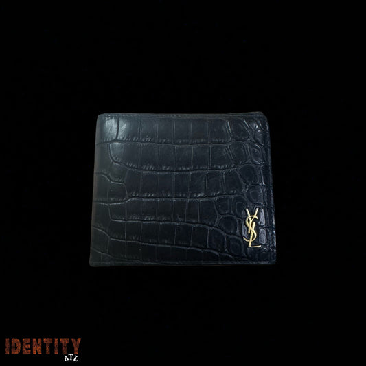 YSL Black Crocodile Wallet