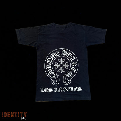 VINTAGE CHROME HEARTS LA HORSESHOE POCKET TEE BLACK