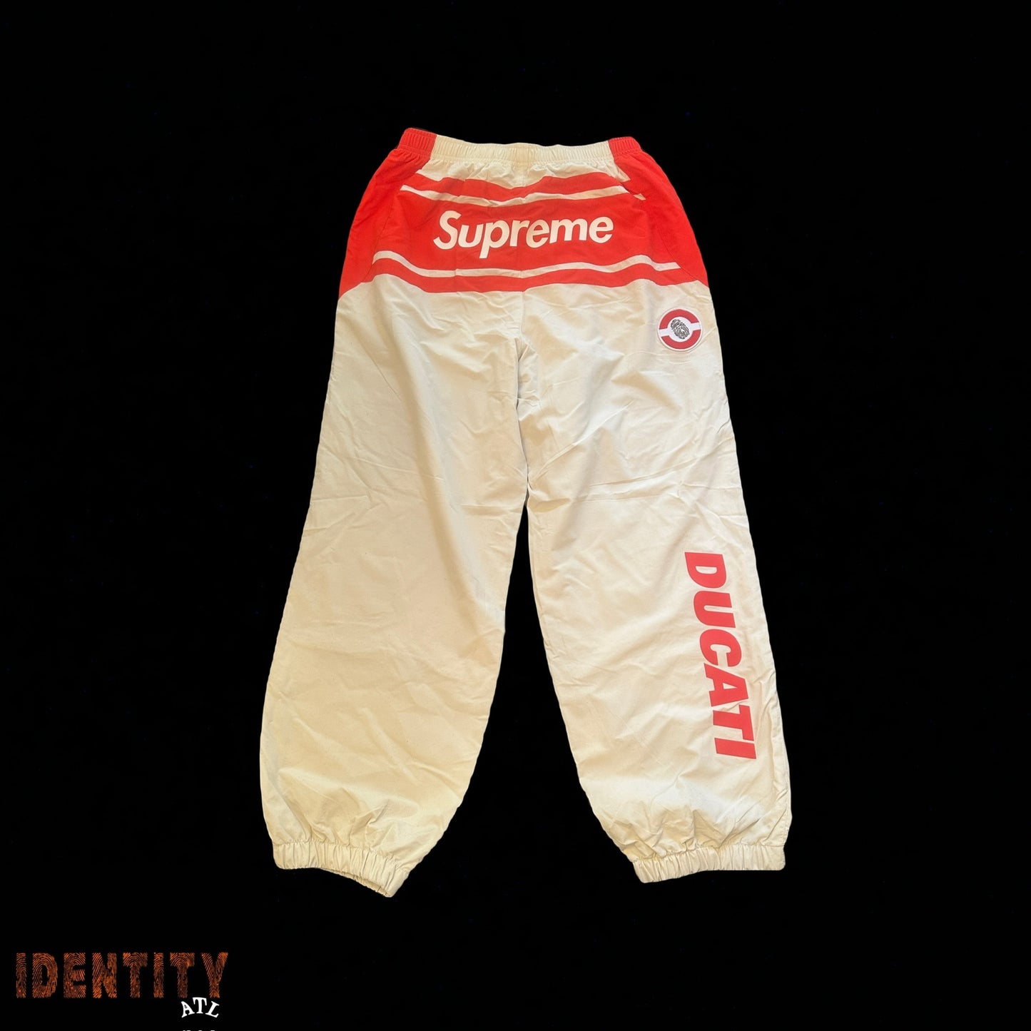 SUPREME DUCATI TRACK PANTS LIGHT GREY