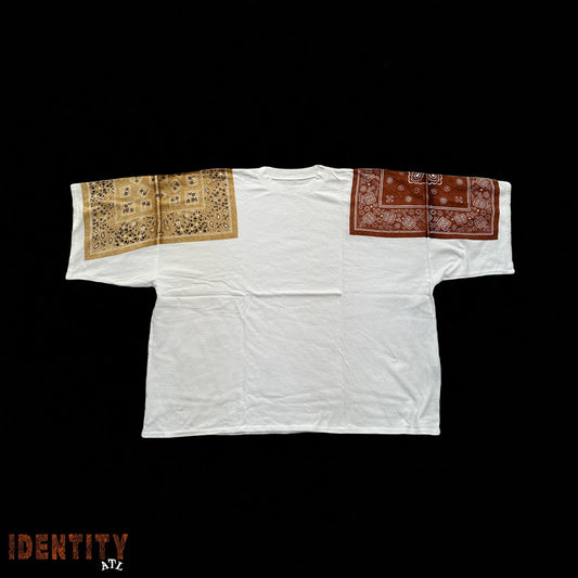 KAPITAL BANDANA SLEEVE TEE BROWN