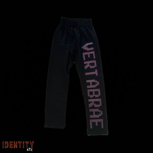 VERTABRAE C2 SWEATPANTS BLACK/PURPLE