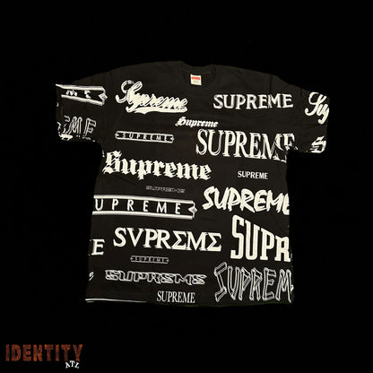 SUPREME MULTI LOGO TEE BLACK