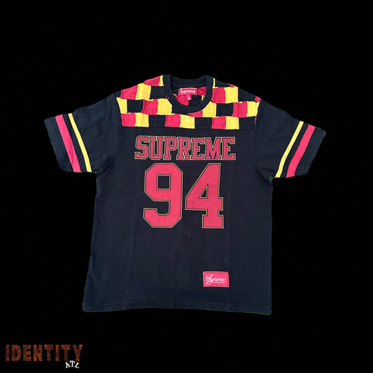 SUPREME YOKE FOOTBALL TEE BLACK