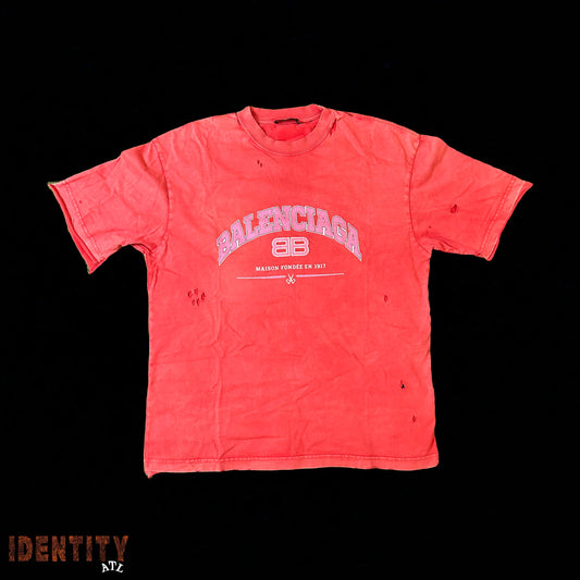 BALENCIAGA MAISON FONDEE TEE RED