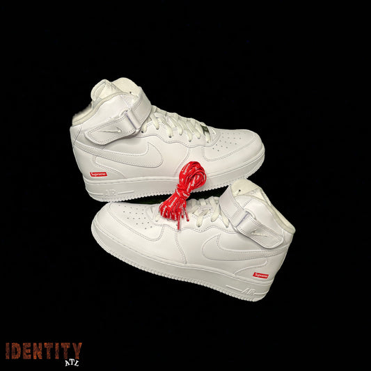 SUPREME AIR FORCE 1 MID WHITE