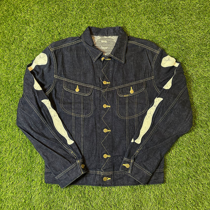 KAPITAL SKELETON DENIM JACKET INDIGO