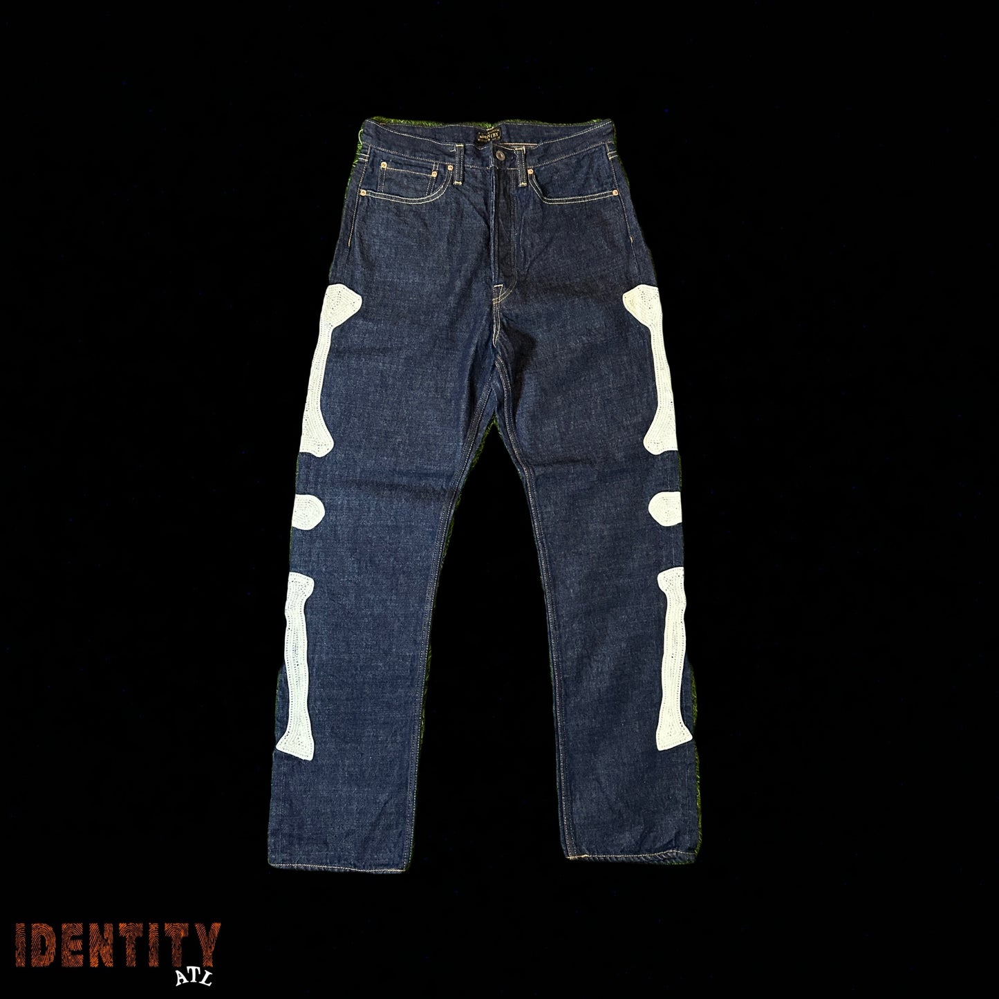 KAPITAL SKELETON DENIM JEANS INDIGO