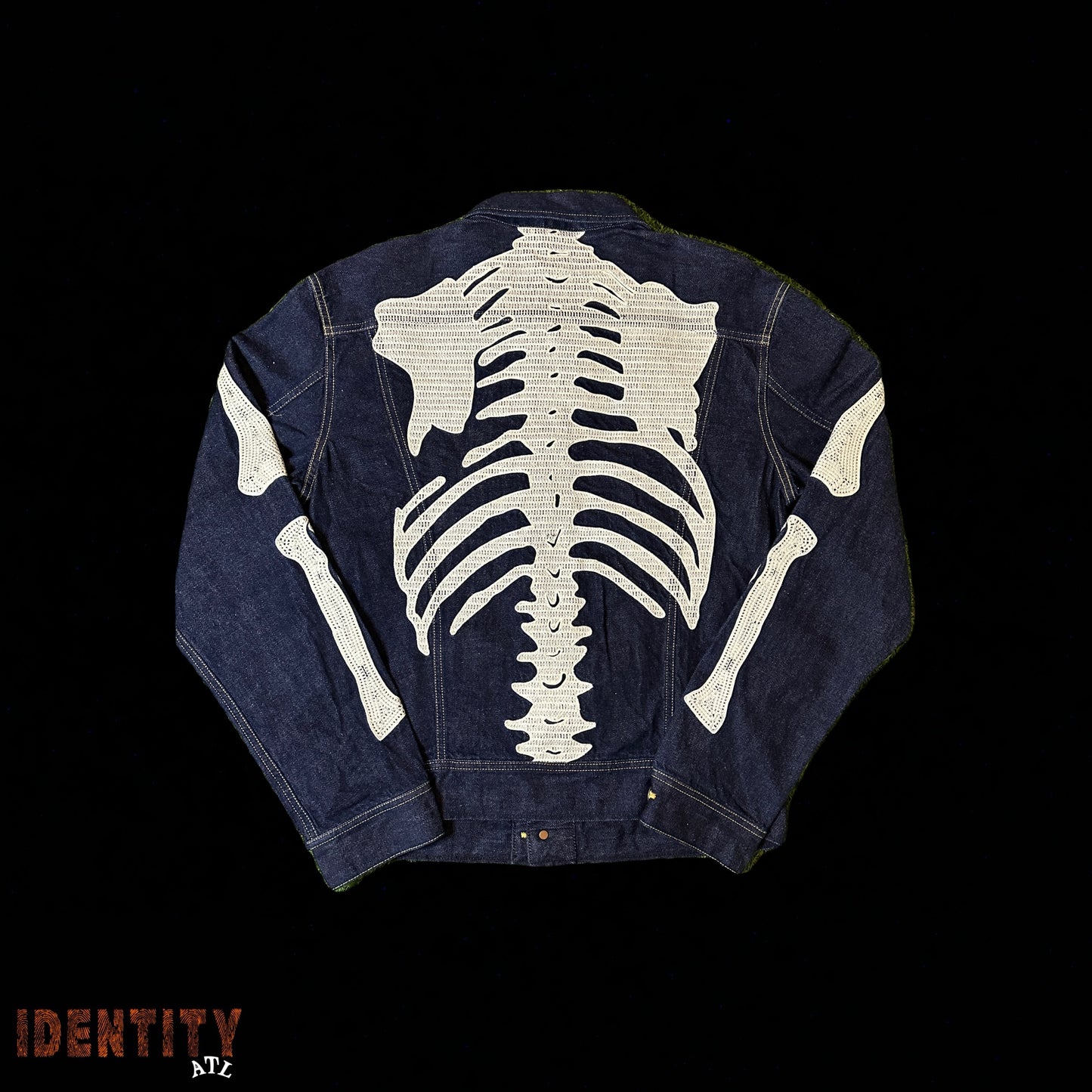 KAPITAL SKELETON DENIM JACKET INDIGO