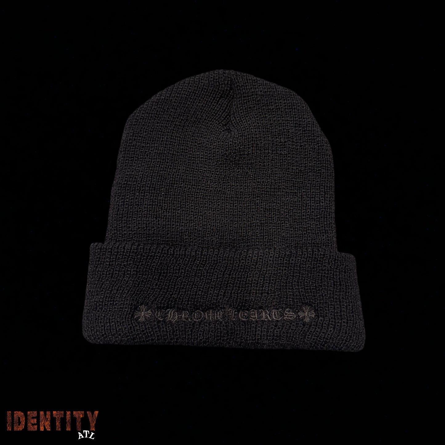 CHROME HEARTS WATCH BEANIE BLACK/BLACK