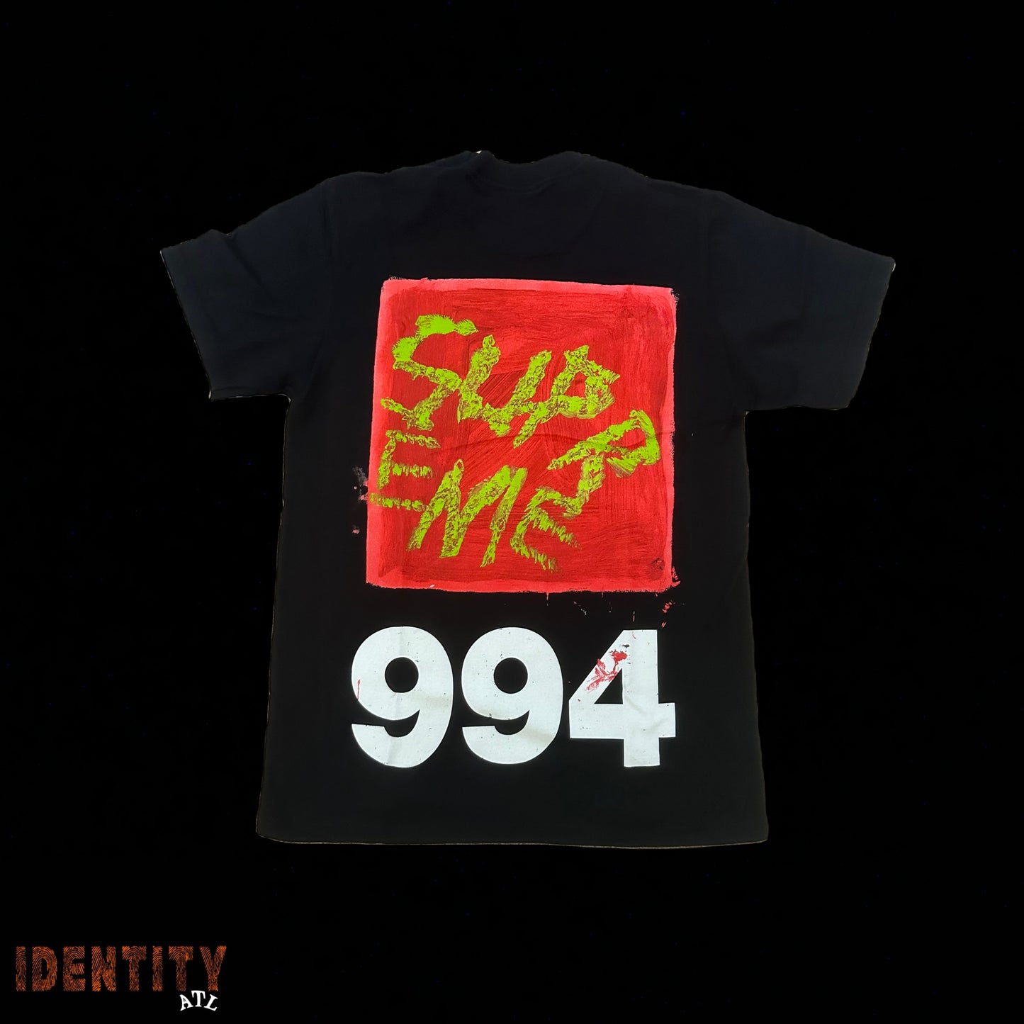 SUPREME PAINT TEE BLACK