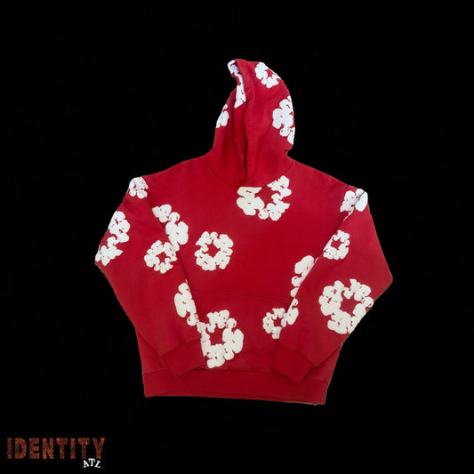 DENIM TEARS WREATH HOODIE RED