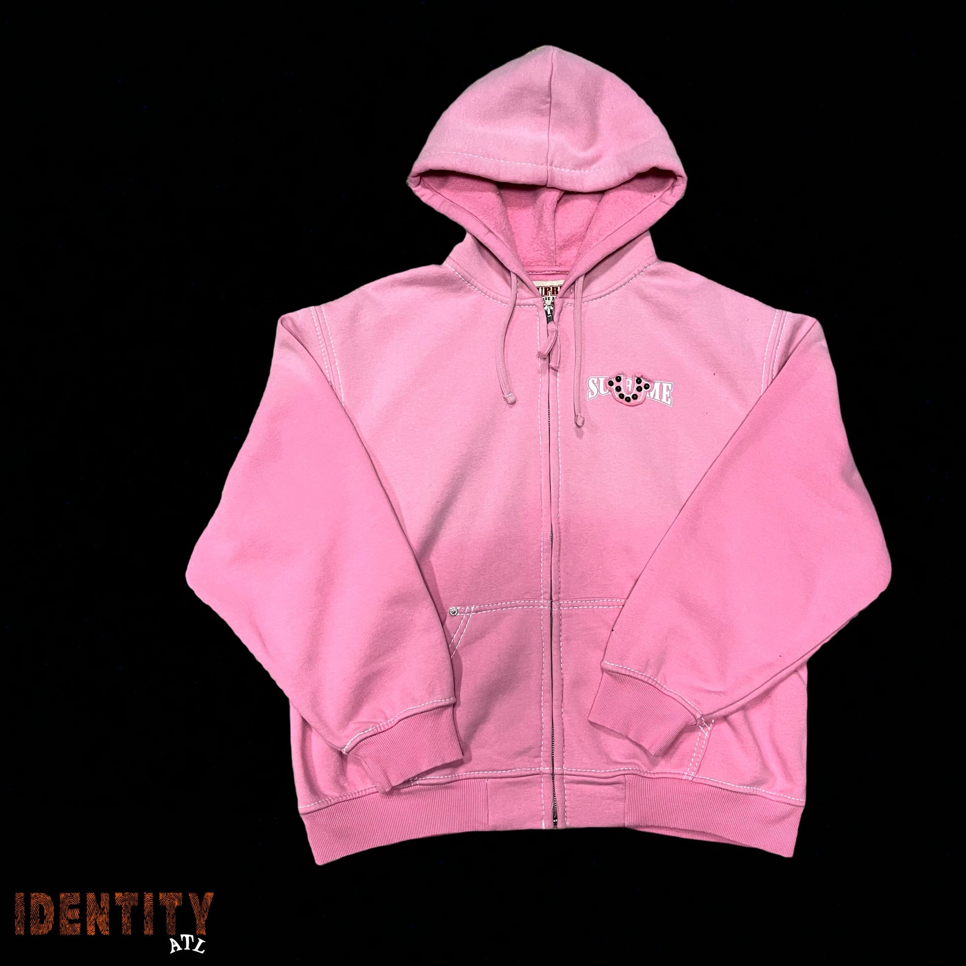Supreme True Religion Zip Up Hooded Sweatshirt (FW25) Pink