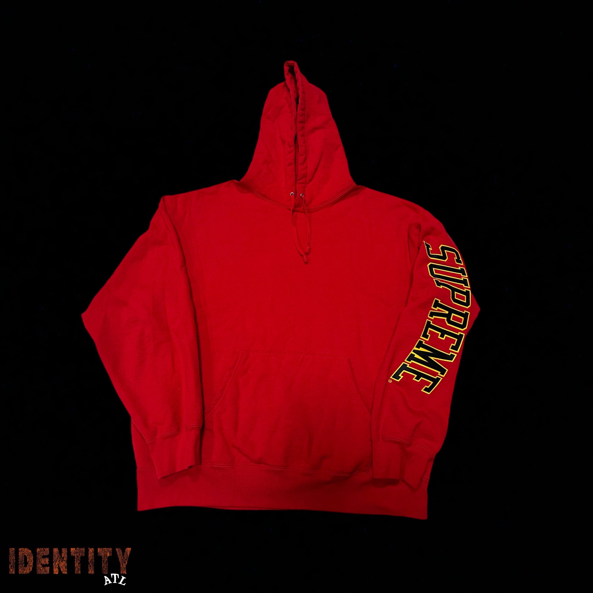 Supreme Sleeve Arc Hooded Sweatshirt Red