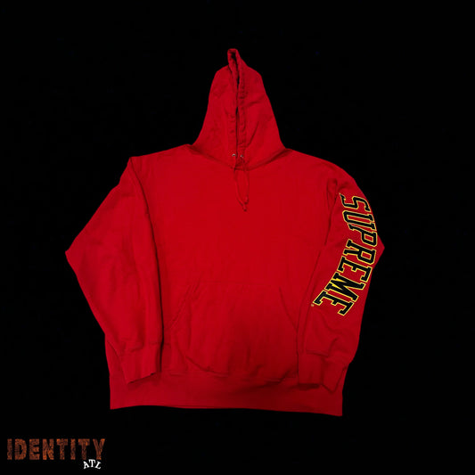 Supreme Sleeve Arc Hooded Sweatshirt Red