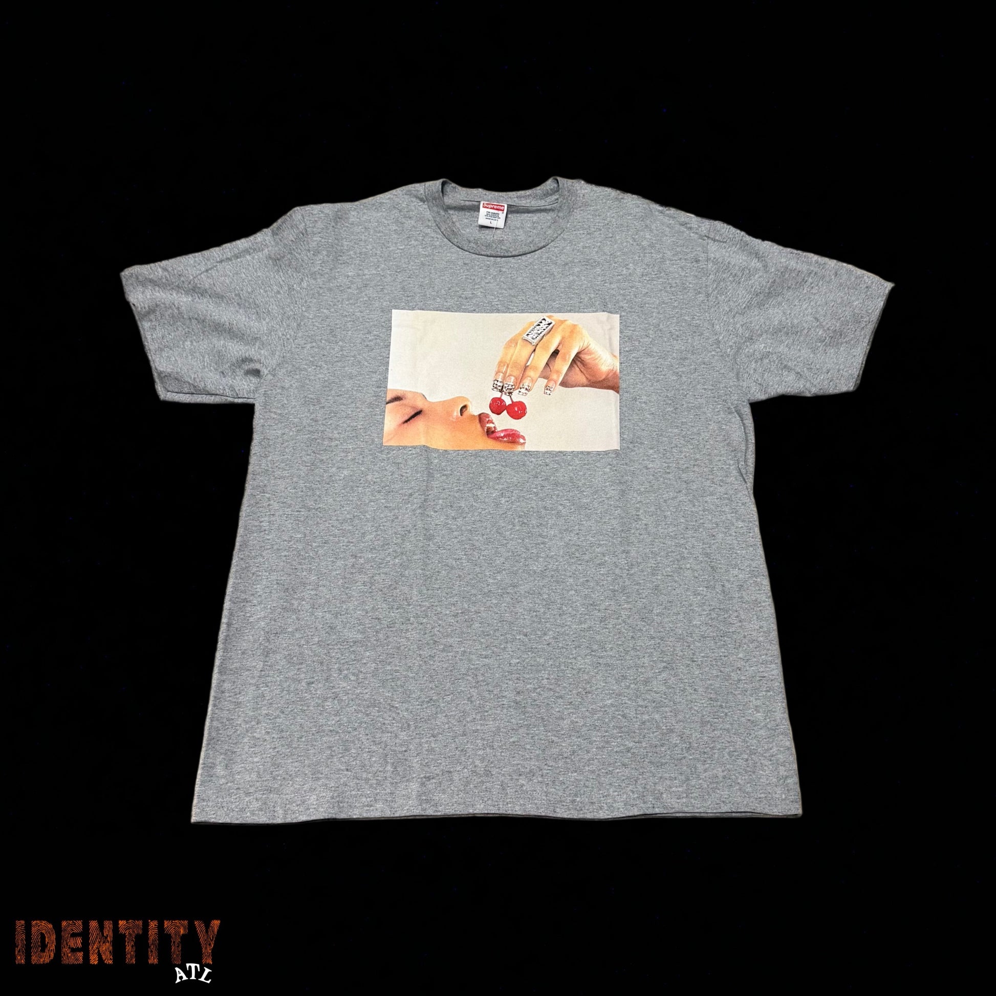 Supreme Cherries Tee Heather Grey