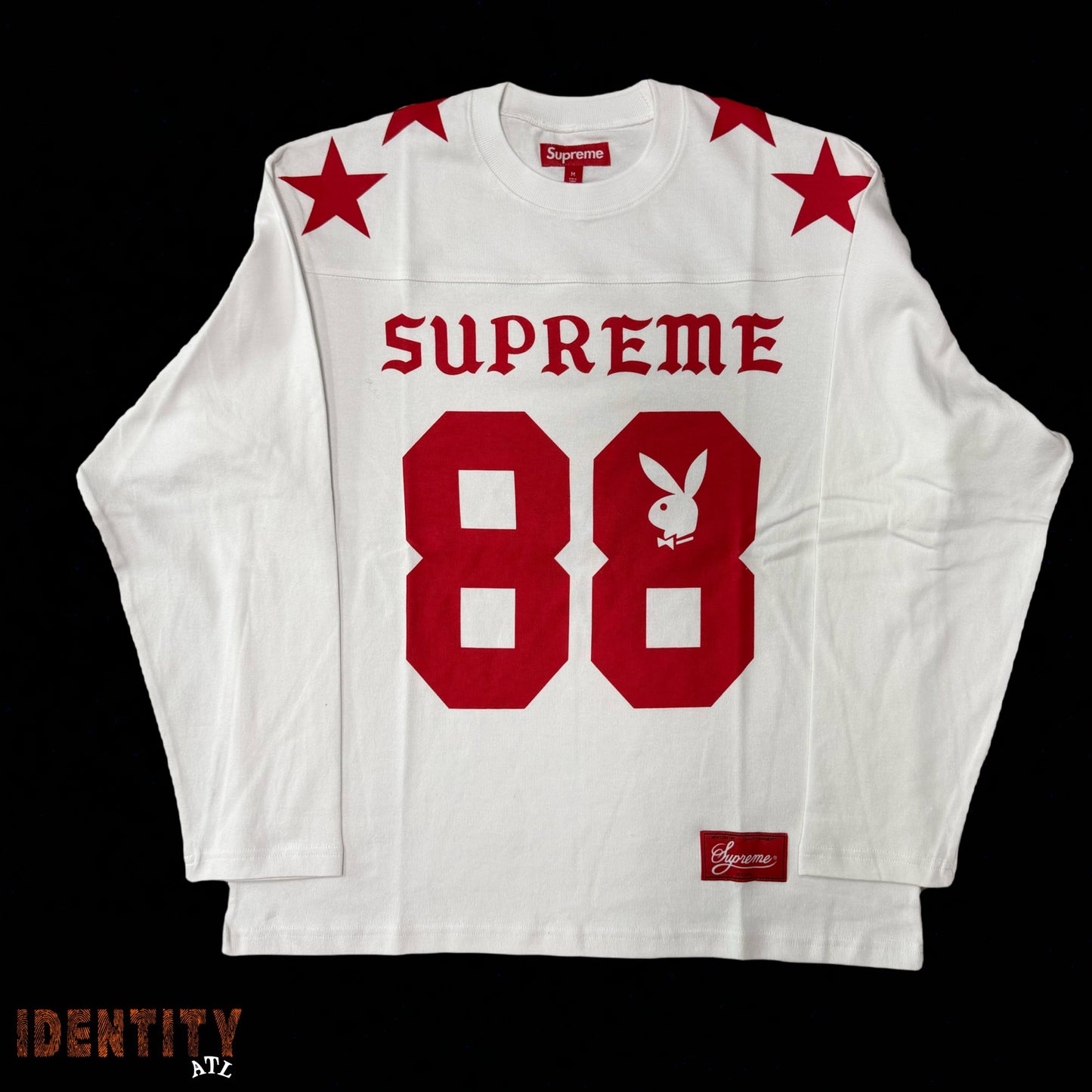 Supreme Playboy L/S Football Top White