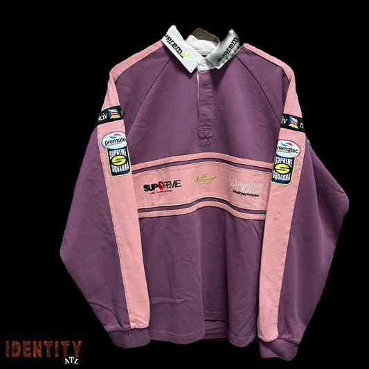 Supreme Chest Stripe Rugby Purple