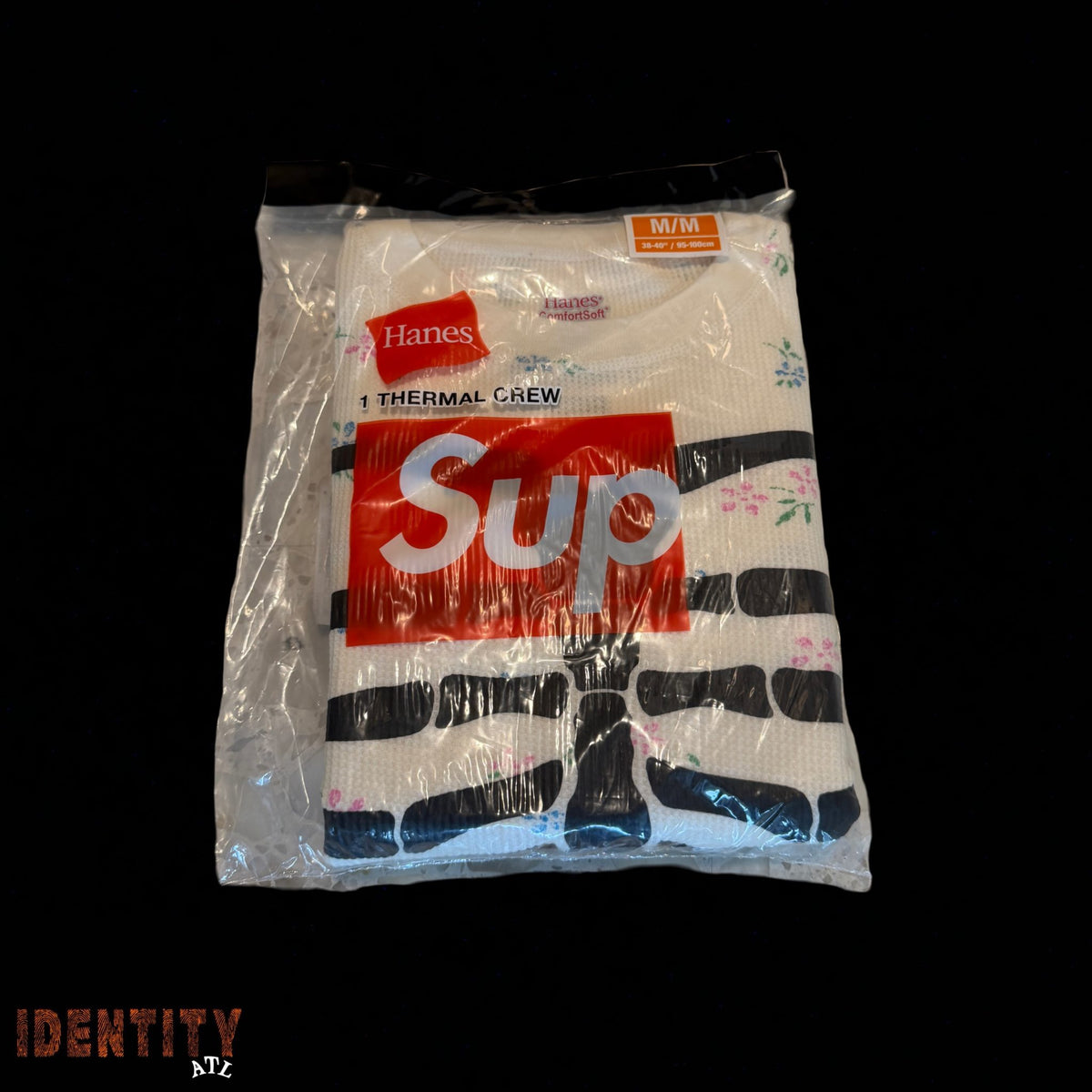 Supreme Hanes Bones Thermal Crew Floral (1 Pack)