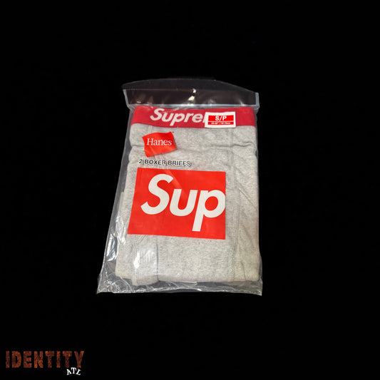 Supreme x Hanes 4 Pack Grey