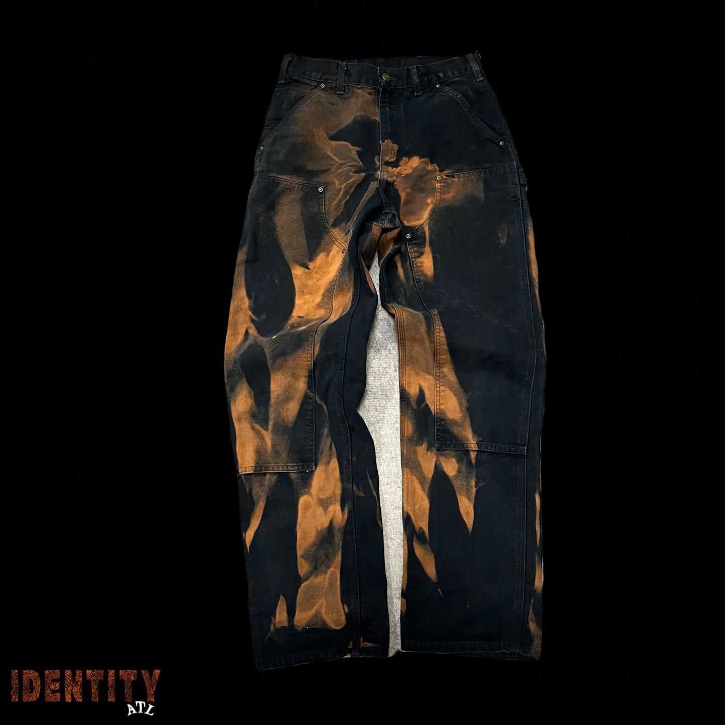 Vintage Carhartt Double Knee Black Dyed Pants