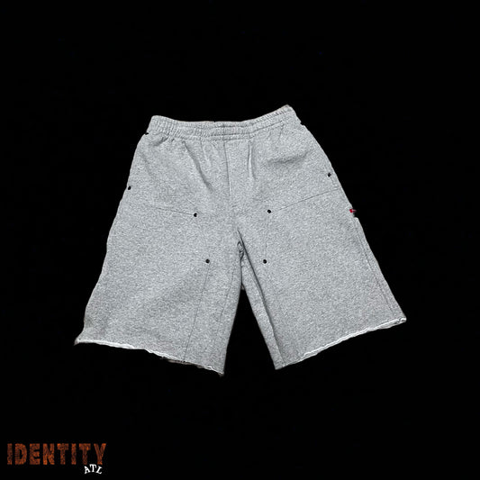 Supreme Double Knee Painter Shorts Grey