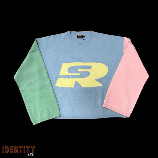 Stay Ribelle Color Block Sweater Pastel
