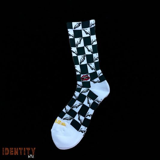 Chrome Hearts Socks Green Checkered