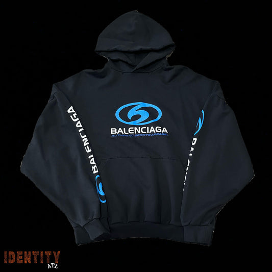 Balenciaga Loop Sports Icon Hoodie Black
