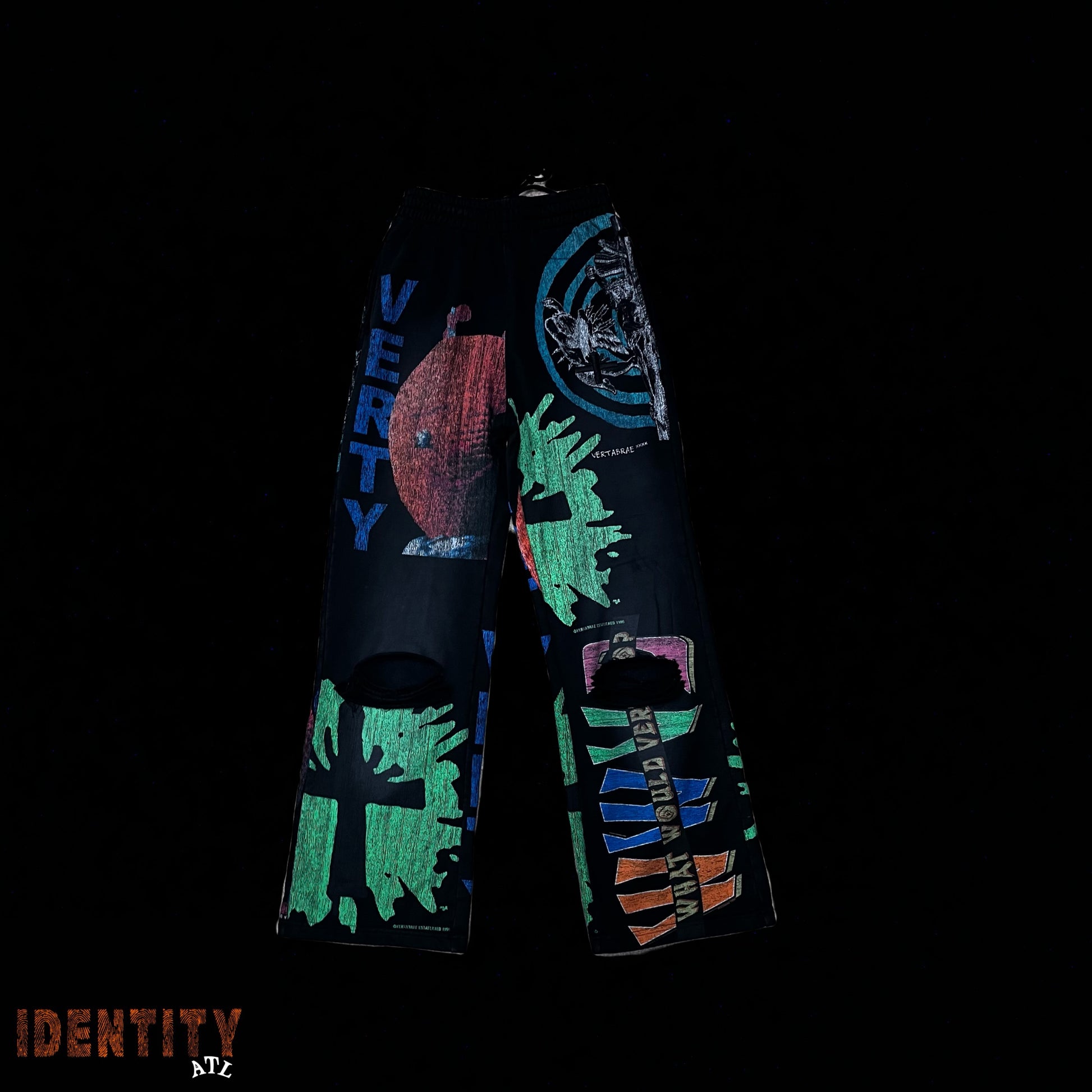 Vertabrae Vert Youth Sweatpants Black