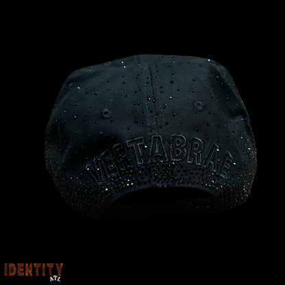 Vertabrae Obsidian Rhinestone Snapback