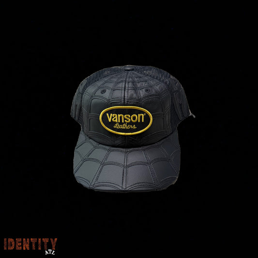 Supreme x Vanson Leather Spider-Man Panel Hat Black