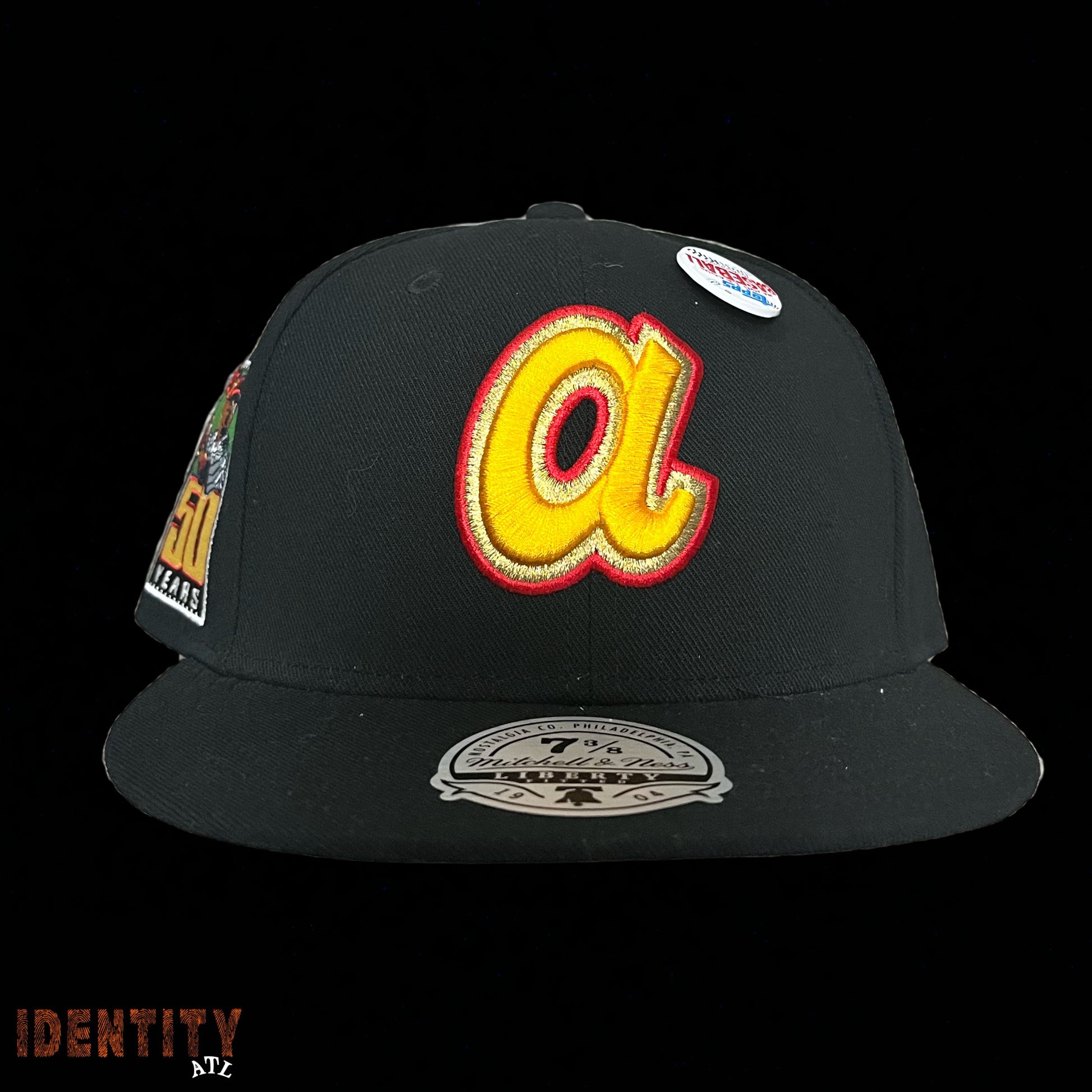 Mitchell and Ness Fitted Hat Atlanta