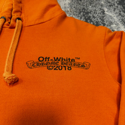 Chrome Hearts x Off White Hoodie Orange
