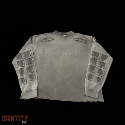 Satoshi Collegiate Longsleeve Grey Shirt