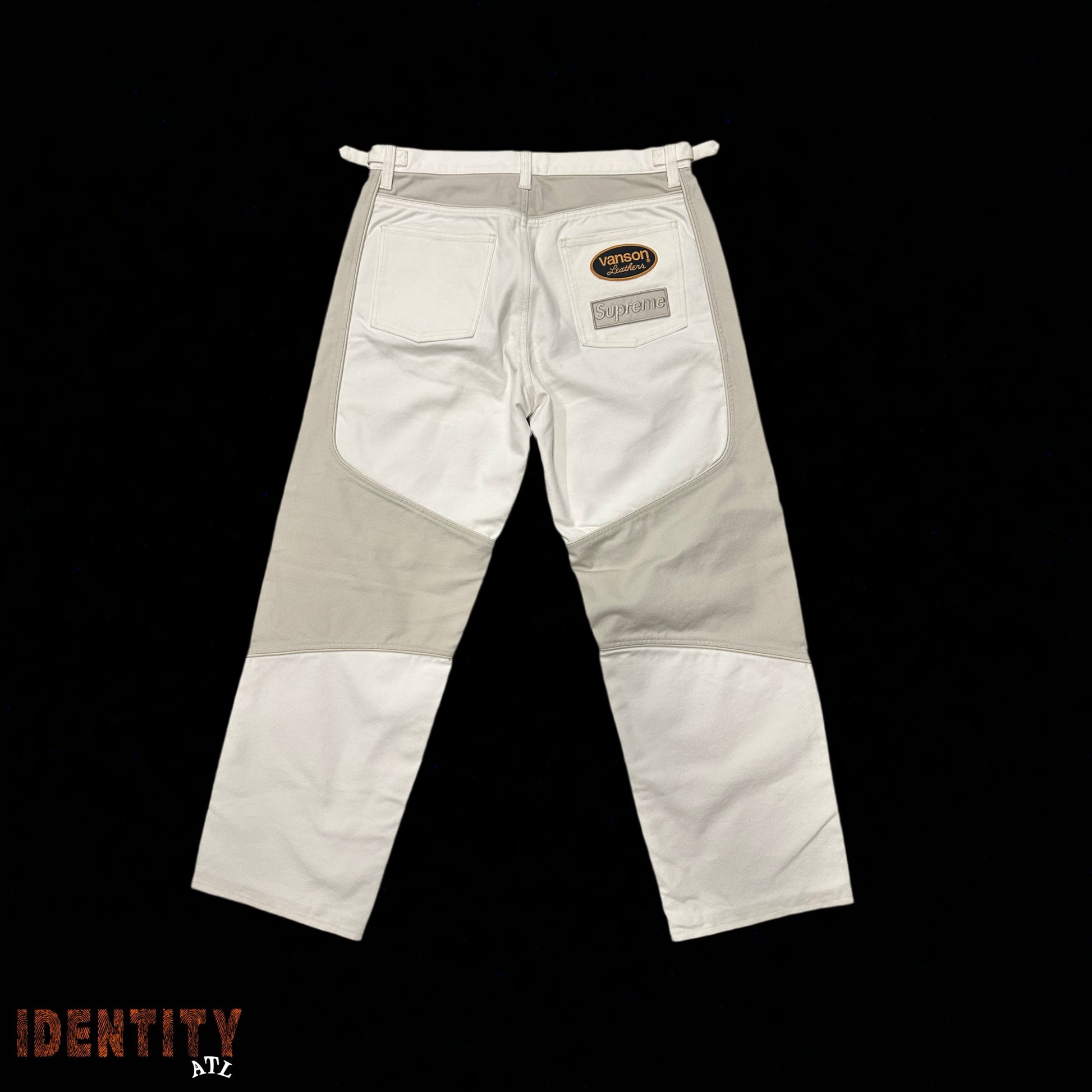 Supreme Vanson Leathers Cordura Cotton Pant White