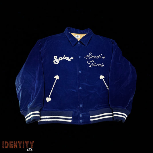 Saint Michael Circus Sinners Corduroy Jacket Blue