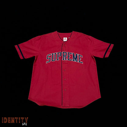 Supreme Timberland Baseball Jersey Red