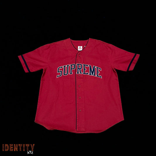 Supreme Timberland Baseball Jersey Red