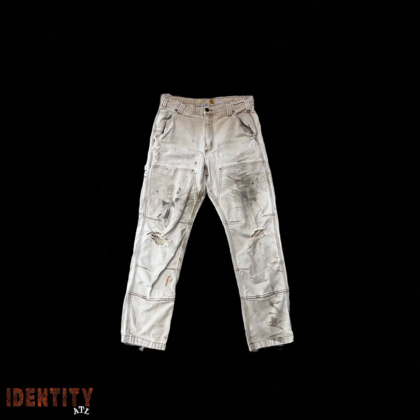 Carhartt Double Knees Distressed Tan