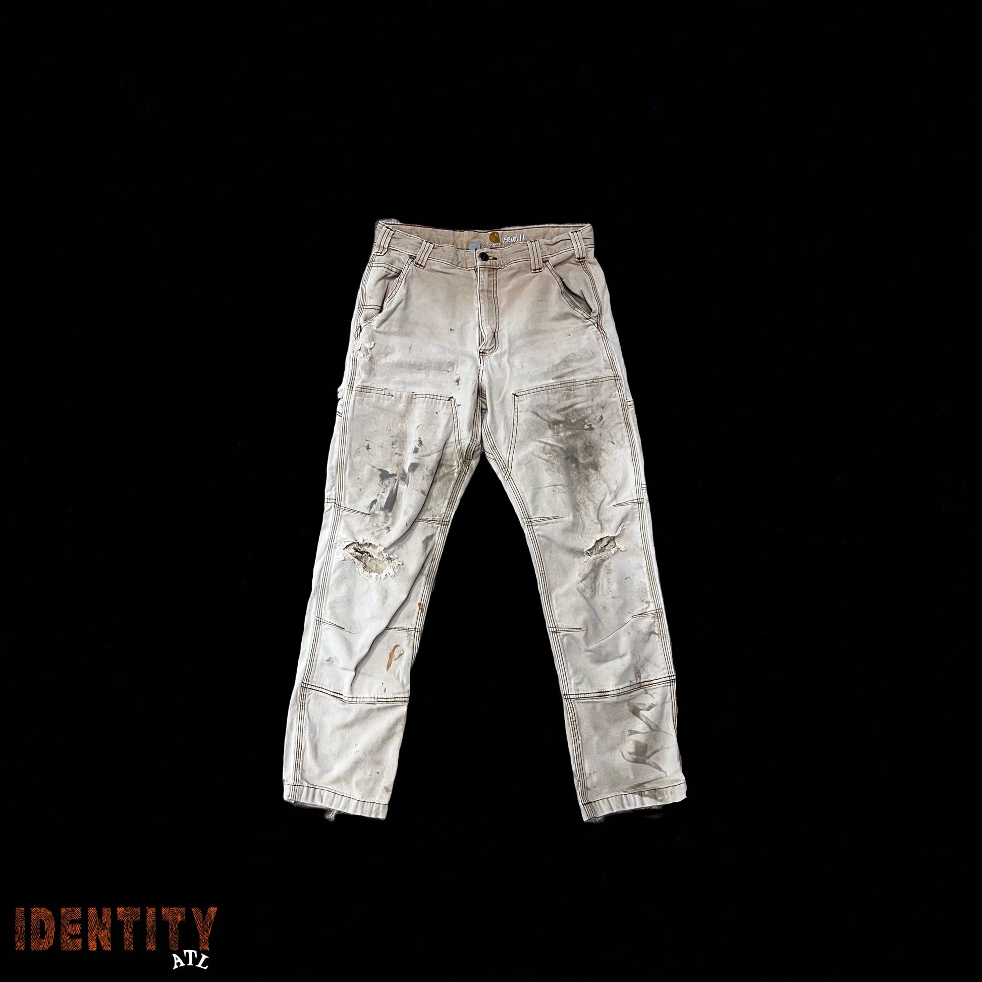 Carhartt Double Knees Distressed Tan