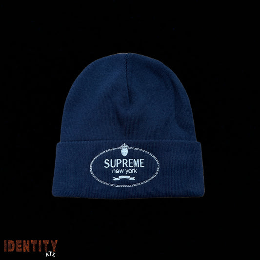 Supreme Crest Beanie Navy