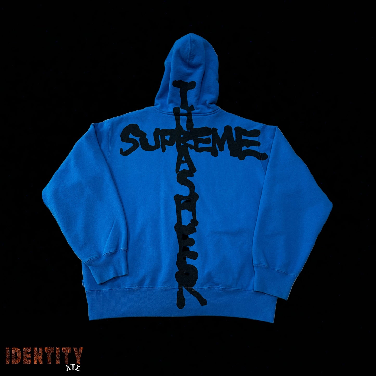 Supreme Thrasher Zip Up Hooded Sweatshirt Bright Blue