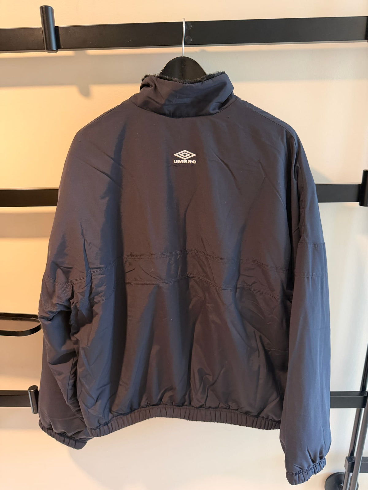 Supreme Umbro Reversible Faux Fur Pullover Black